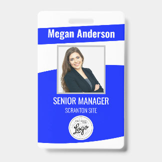 Blue Employee Foto ID Ausweis