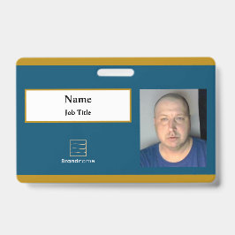 Blue Employee ID Abzeichen Ausweis