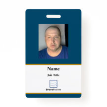 Blue Employee ID Abzeichen