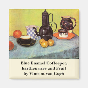 Blue Enamel Coffeepot von Vincent van Gogh Magnet