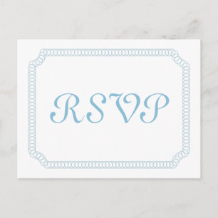 Blue Encirclated Ticket UAWG Postkarte