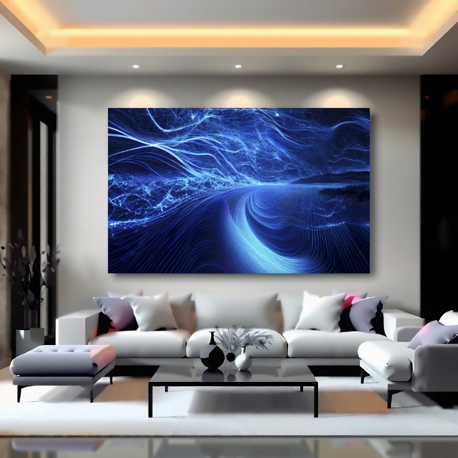 Blue Energy Flow Poster (Von Creator hochgeladen)