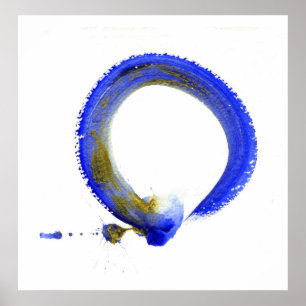 Blue Enso Poster