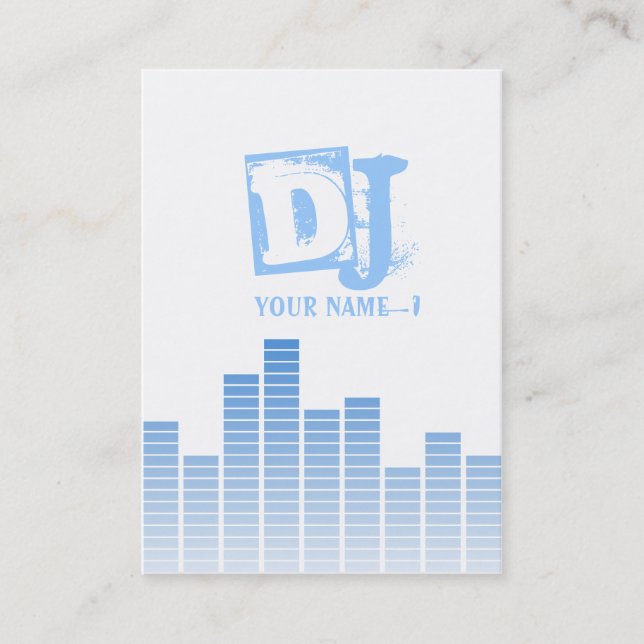 Blue Equalizer Visitenkarte (Vorderseite)