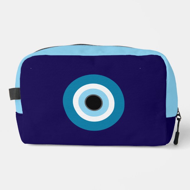 Blue Evil Eye Accessory Bag Waschbeutel (Vorderseite)