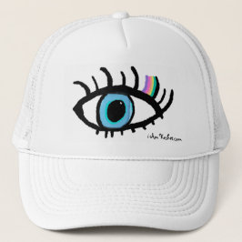 Blue Evil Eye Hat Truckerkappe