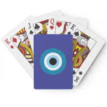 Blue Evil Eye Spielkarten