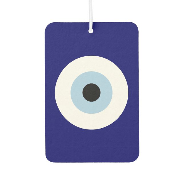 Blue Evil Eye Viel Glück & Protection Symbol Autolufterfrischer (Vorderseite)