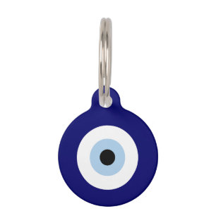 Blue Evil Eye Viel Glück & Protection Symbol Haustiermarke