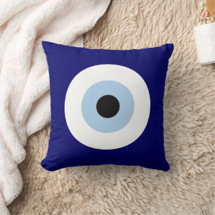 Blue Evil Eye Viel Glück & Protection Symbol Kissen