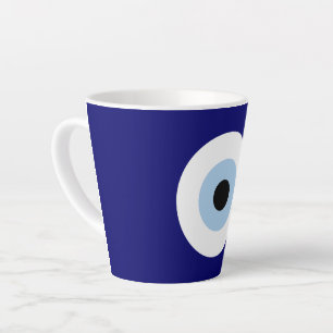 Blue Evil Eye Viel Glück & Protection Symbol Milchtasse