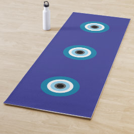 Blue Evil Eye Yoga Mat Yogamatte