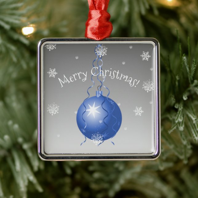 Blue Extravagante Weihnachtsschmuck Keramik Orname (Baum)