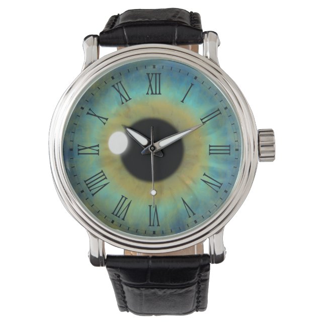 Blue Eye Iris Eyeball Coole Armbanduhren (Vorderseite)