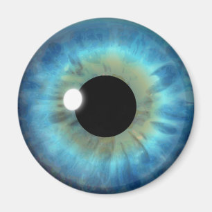 Blue Eye Iris Eyeball Cooles Custom Round Magnet