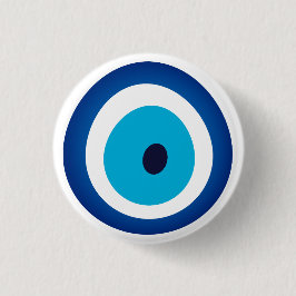 Blue Eye Lucky Charm Button