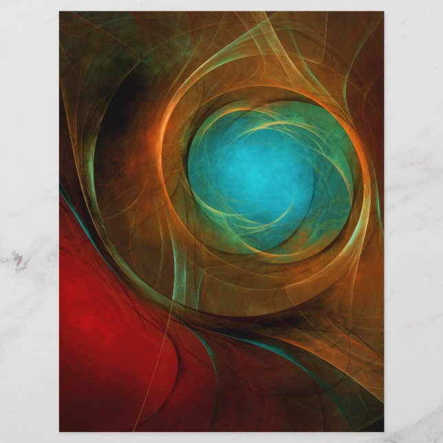 Blue Eye Moderne Abstrakte Kunst Cooles Muster #16 (Vorderseite)