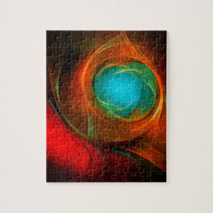 Blue Eye Moderne Abstrakte Kunst Cooles Muster #16