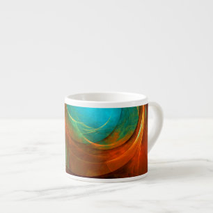 Blue Eye Moderne Abstrakte Kunst Cooles Muster #16 Espressotasse