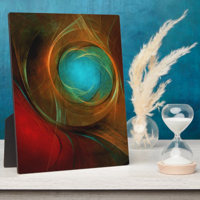 Blue Eye Moderne Abstrakte Kunst Cooles Muster #16 Fotoplatte (Seite)