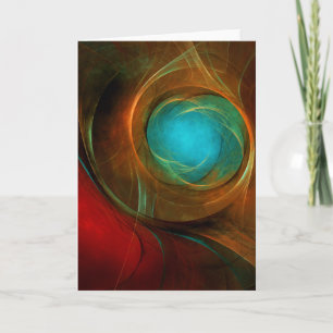 Blue Eye Moderne Abstrakte Kunst Cooles Muster #16 Karte