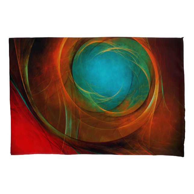 Blue Eye Moderne Abstrakte Kunst Cooles Muster #16 Kissenbezug (Vorderseite)