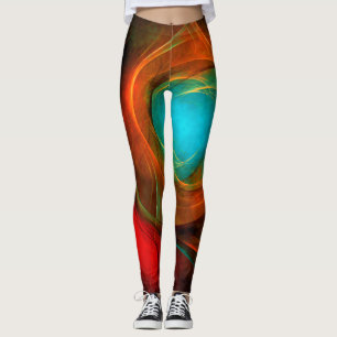 Blue Eye Moderne Abstrakte Kunst Cooles Muster #16 Leggings
