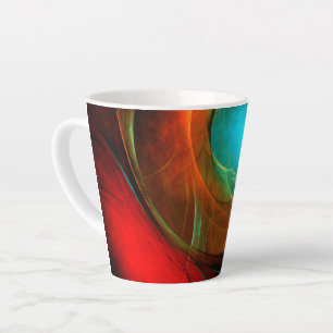Blue Eye Moderne Abstrakte Kunst Cooles Muster #16 Milchtasse