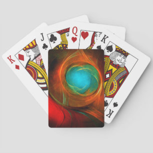 Blue Eye Moderne Abstrakte Kunst Cooles Muster #16 Spielkarten