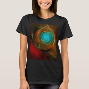 Blue Eye Moderne Abstrakte Kunst Cooles Muster #16 T-Shirt