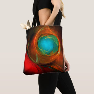 Blue Eye Moderne Abstrakte Kunst Cooles Muster #16 Tasche