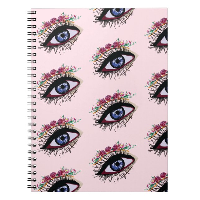 Blue Eye, Vision Spiral Notebook Notizblock (Vorderseite)