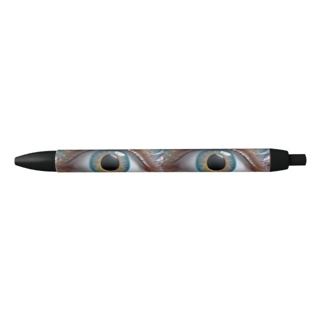 Blue Eyeball Fraktal Art Kugelschreiber (Vorderseite)