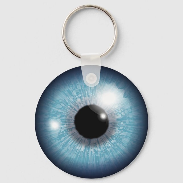 Blue Eyeball Schlüsselanhänger (Vorderseite)
