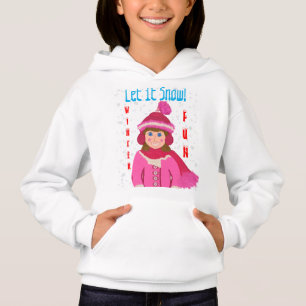 Blue Eyed Casquette d'hiver rose laissez-le neiger