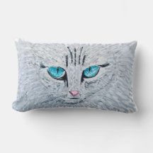 Blue Eyed Fluffy Cat