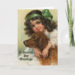 Blue-Eyed Lass - Carte de la Saint Patrick