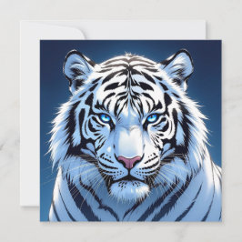 Blue eyed White Tiger   Karte