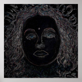 Blue Eyes 12x12" Poster