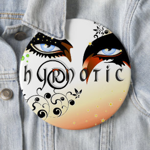 Blue Eyes Fashion Make Up Button