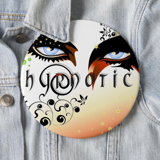 Blue Eyes Fashion Make Up Button (Beispiel)