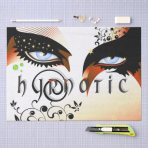 Blue Eyes Fashion Make Up Seidenpapier