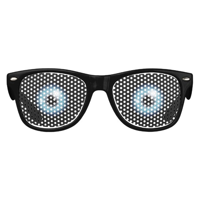 Blue Eyes Party Sonnenbrille (Vorderseite)
