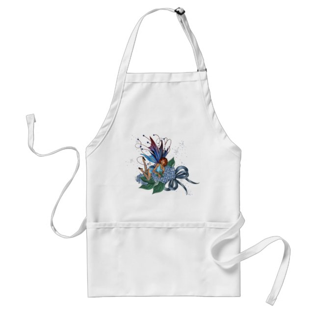 Blue Fae on Blue Flowers Design 1 Schürze (Vorne)