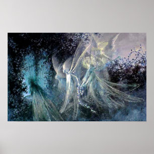 Blue Fairies Poster