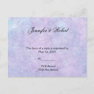 Blue Fairy auf Lila Aquarell UAWG Postkarte
