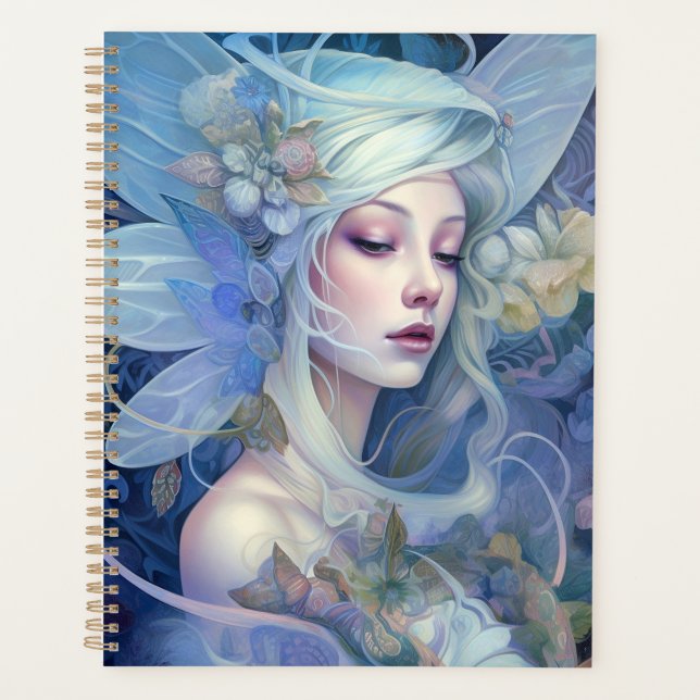 Blue Fairy Fantasy Art Planer (Vorderseite)