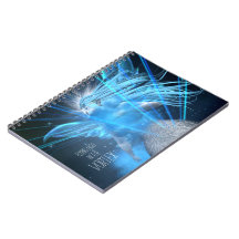 Blue Fairy In The Vortex Notebook - customize it!