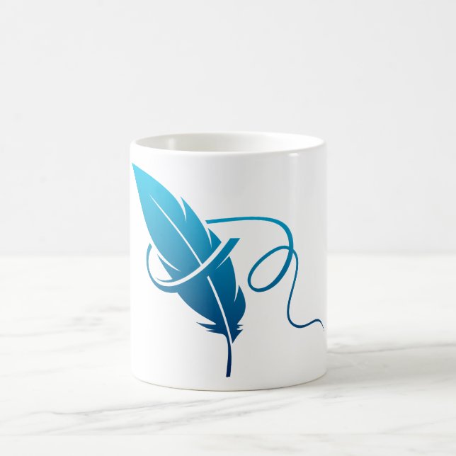 Blue feather kaffeetasse (Mittel)
