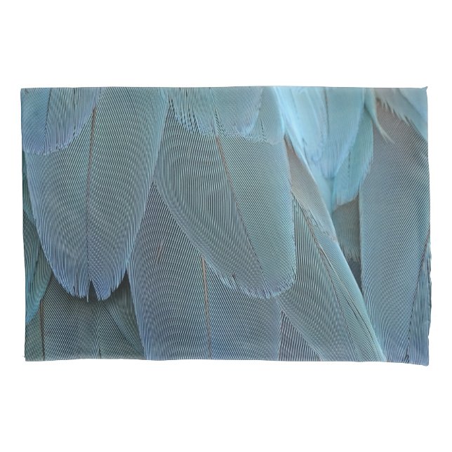 Blue Feather Kissenbezug (Vorderseite)